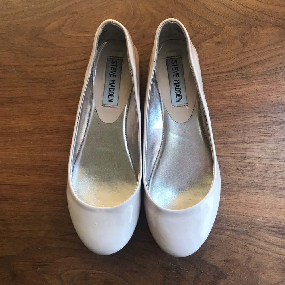 Steve Madden Heaven Flat Taupe Patent